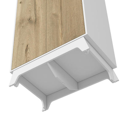 Closet Z81 Lussano 180  Blanco y Duna