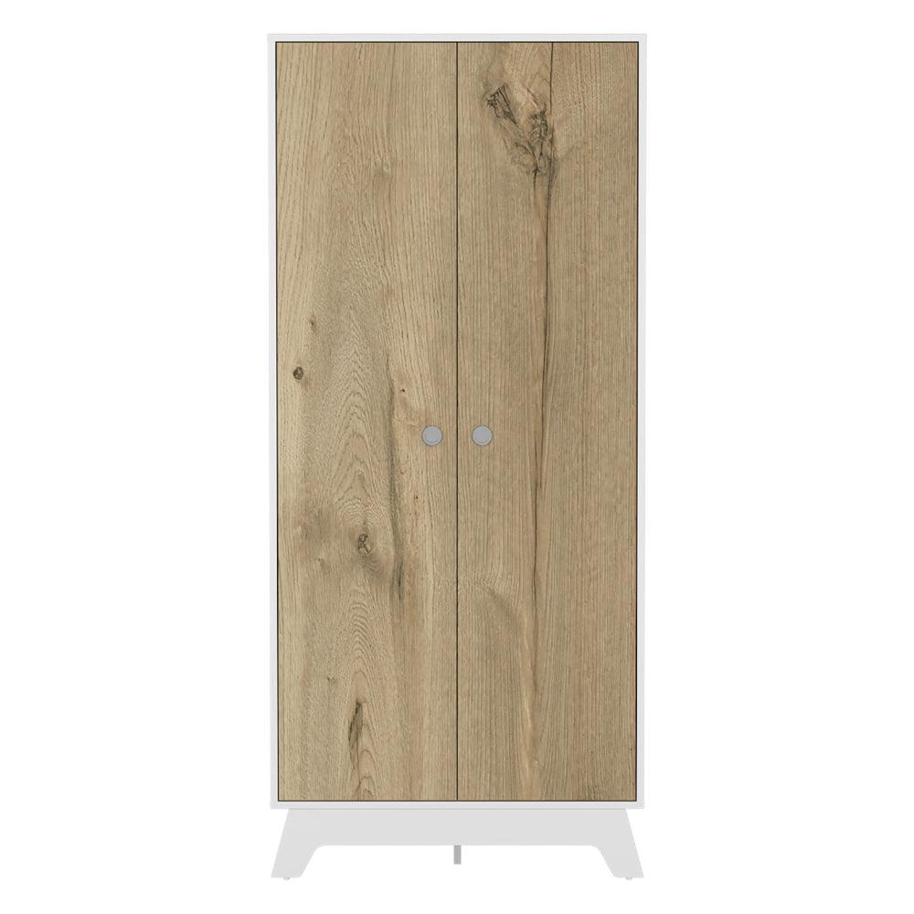 Closet Z81 Lussano 180  Blanco y Duna