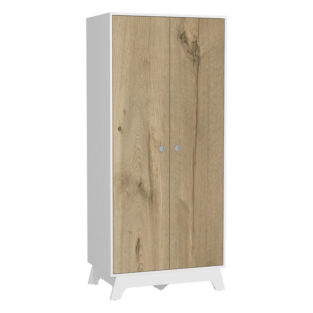 Closet Z81 Lussano 180  Blanco y Duna