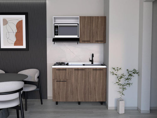 Cocina 120 Pierre  Milan Blanco Meson Derecho