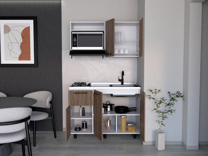 Cocina 120 Pierre  Milan Blanco Meson Derecho