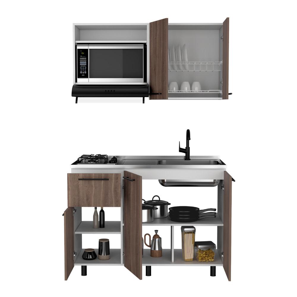 Cocina 120 Pierre  Milan Blanco Meson Derecho