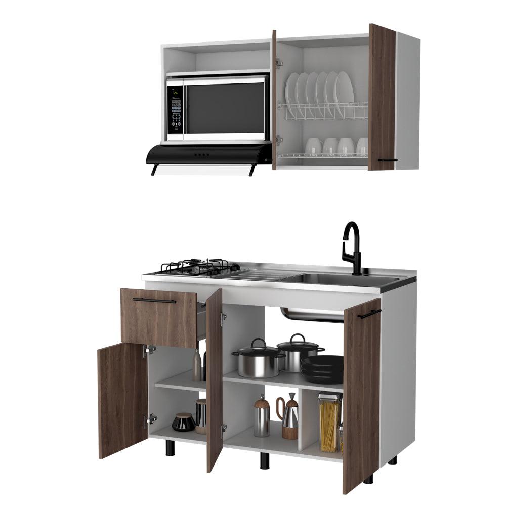 Cocina 120 Pierre  Milan Blanco Meson Derecho