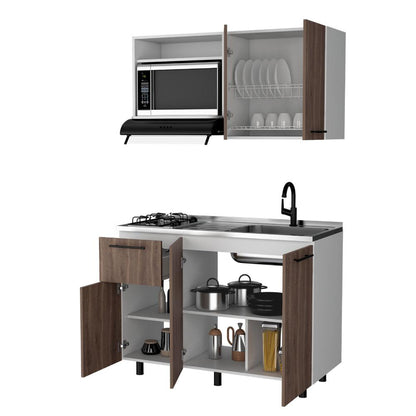 Cocina 120 Pierre  Milan Blanco Meson Derecho