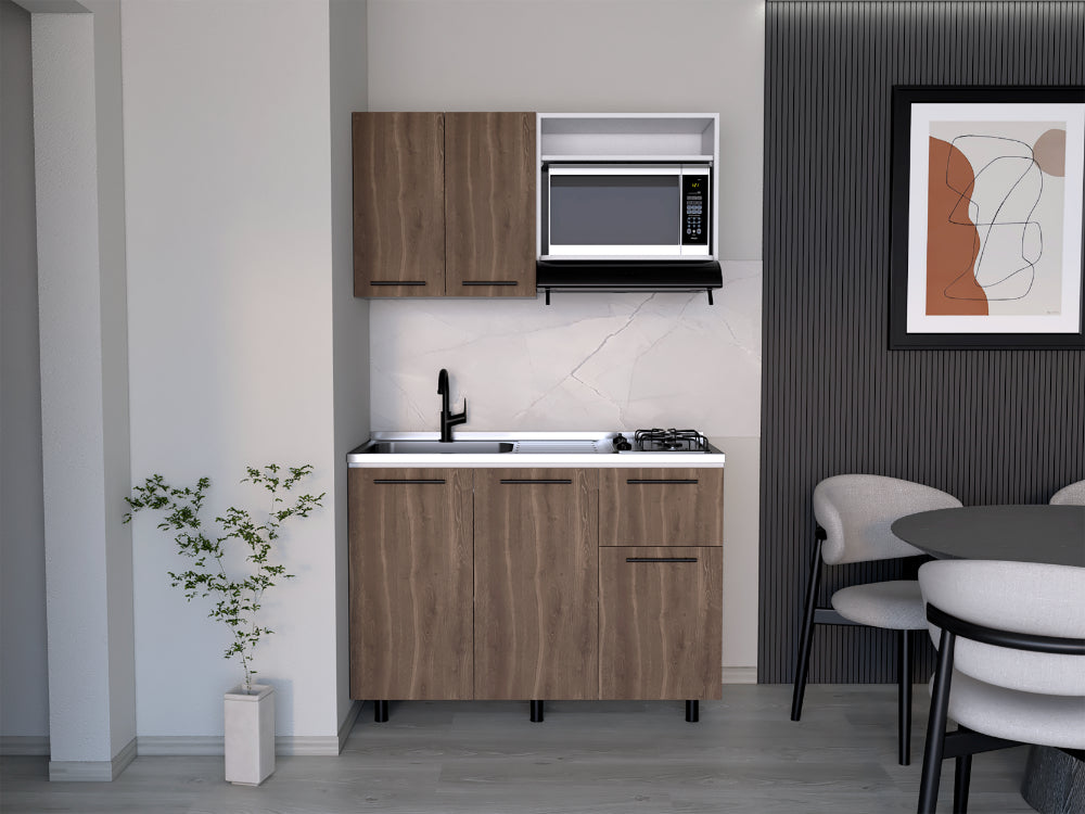 Cocina 120 Pierre  Milan Blanco Meson Izquierdo