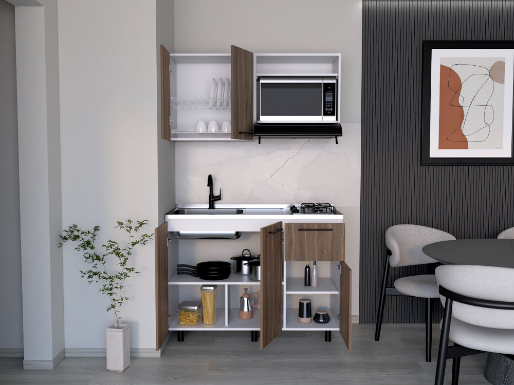 Cocina 120 Pierre  Milan Blanco Meson Izquierdo