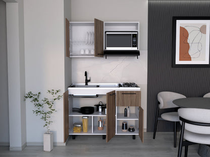 Cocina 120 Pierre  Milan Blanco Meson Izquierdo