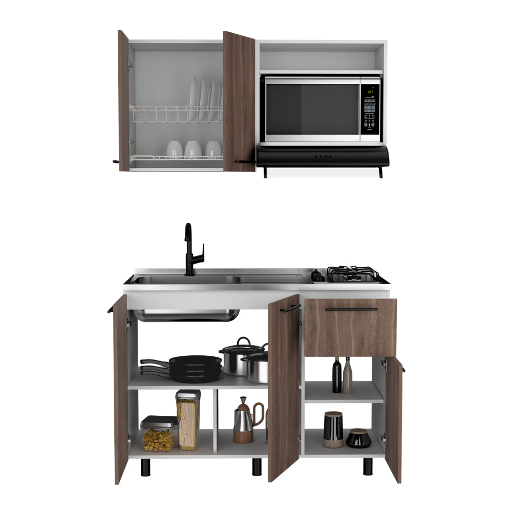 Cocina 120 Pierre  Milan Blanco Meson Izquierdo