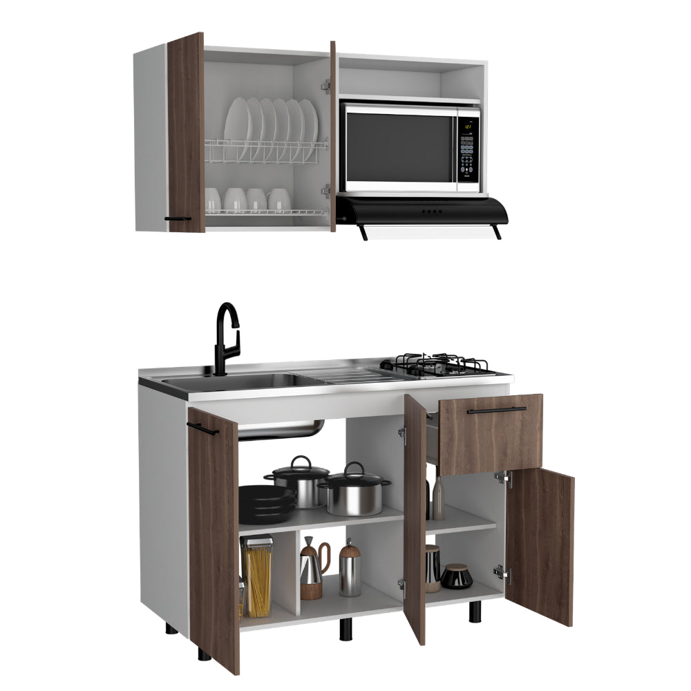 Cocina 120 Pierre  Milan Blanco Meson Izquierdo