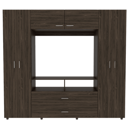 Closet Jakob color Chocolate y Blanco para Habitación.