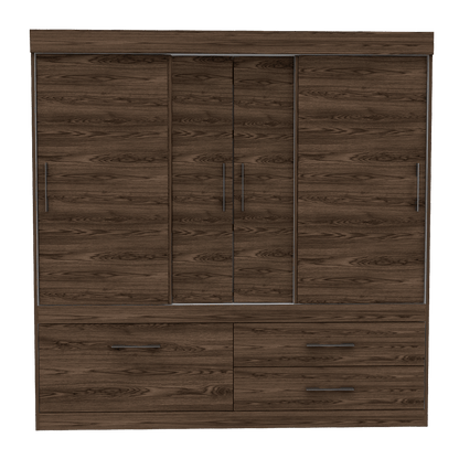Closet Allegro color Chocolate y Blanco para Habitación.