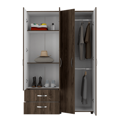 Closet Arkola color Chocolate y Blanco para Habitación.