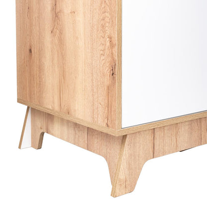 Closet Zivix, Café Claro y Blanco, Dos Puertas Abatibles