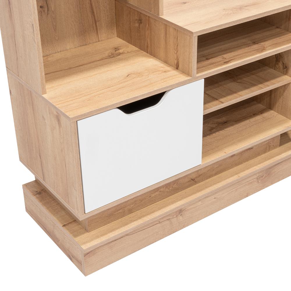 Mesa para Tv Blake Duna y Blanco Para Televisor para 55 Pulgadas