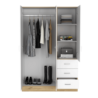 Closet Norvek colorCafé claro y Blanco para Habitación.