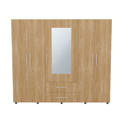 Closet Bigaf Espejo  Fresno Eu Blanco Mqz