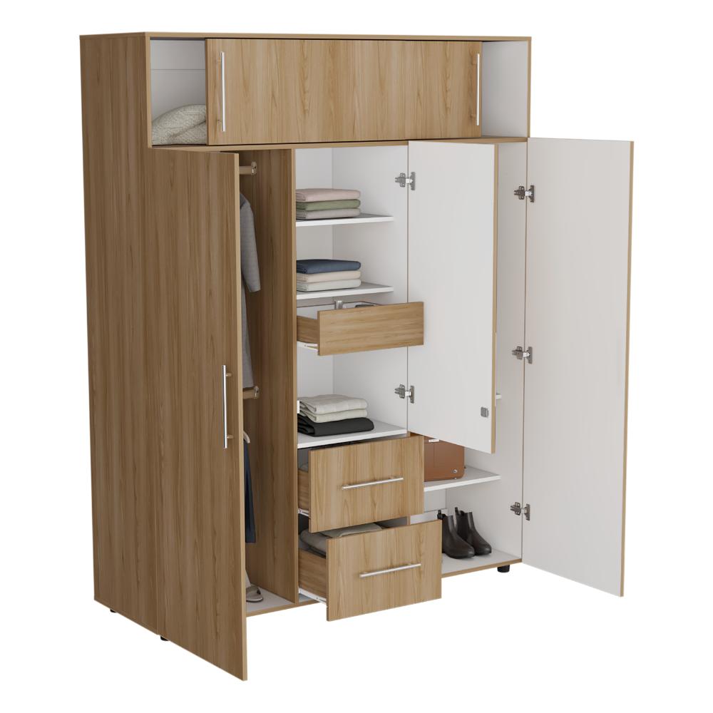 Closet Montano 160 Fresno Europeo y Blanco