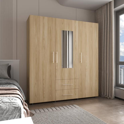 Closet Grays, Fresno Europeo y Wengue, puerta con Espejo