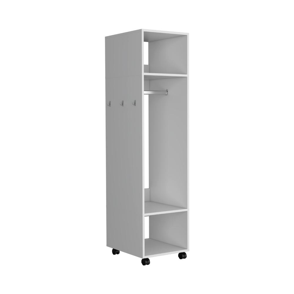 Closet Ropero con Espejo Custer  Blanco