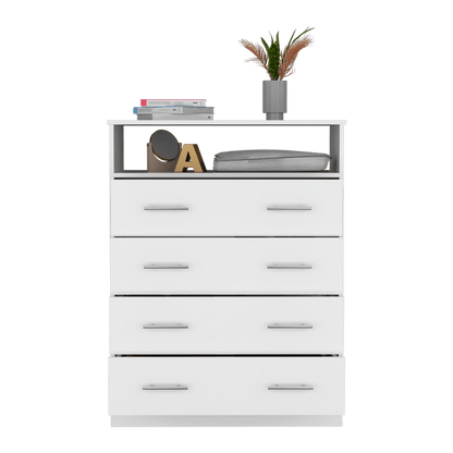 Organizador Barlovento, Blanco con Cuatro Cajones ZF - VIRTUAL MUEBLES