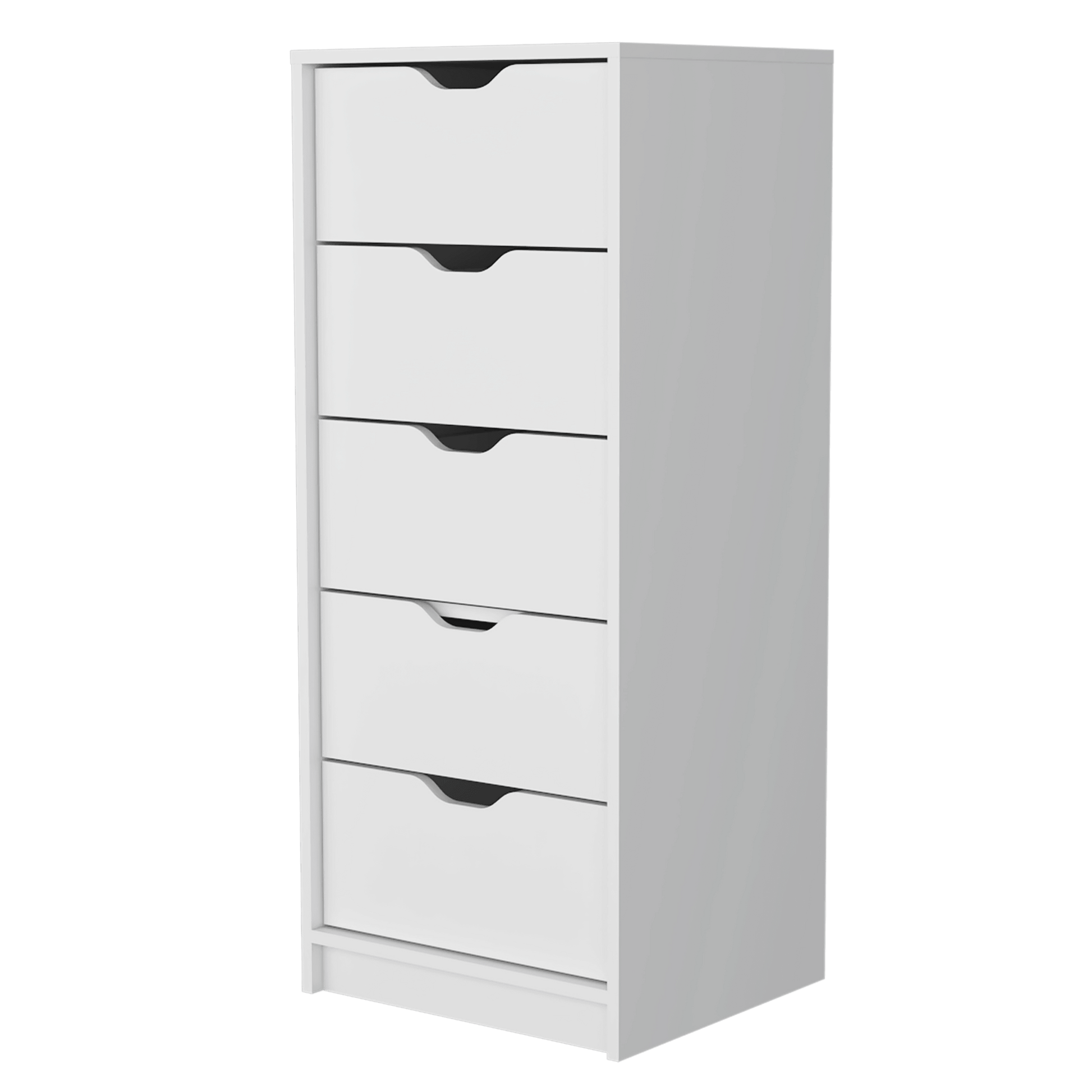 Organizador Brasilia, Blanco, con cinco cajones multiusos deslizables - VIRTUAL MUEBLES