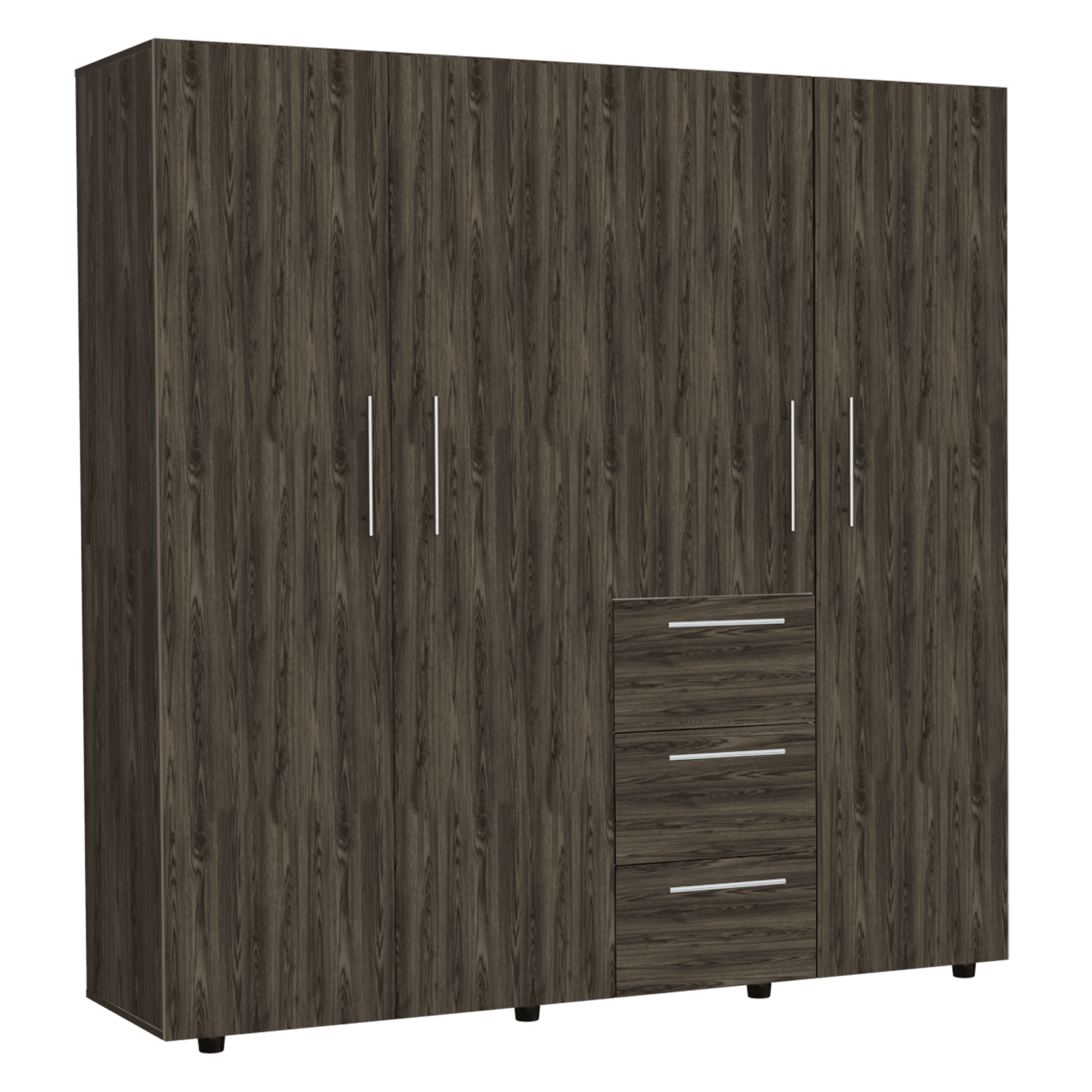 Closet Poche color Chocolate y Blanco para Habitación.
