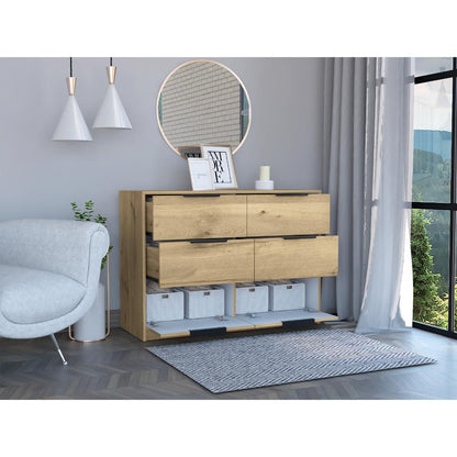 Organizador Treviso Duna y Blanco Cuatro Cajones