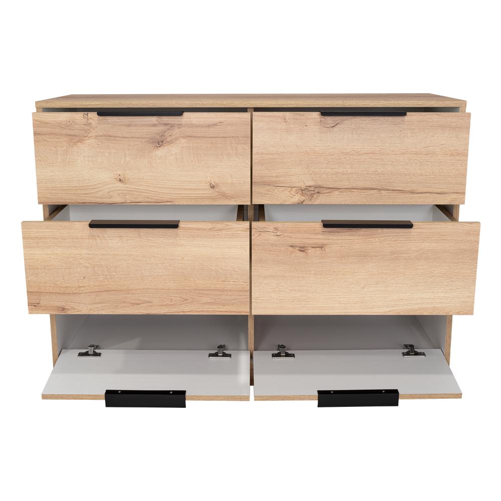 Organizador Treviso Duna y Blanco Cuatro Cajones