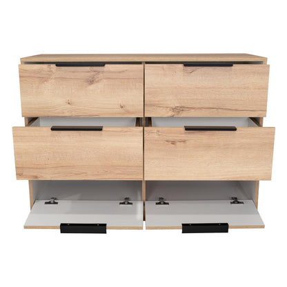Organizador Treviso Duna y Blanco Cuatro Cajones