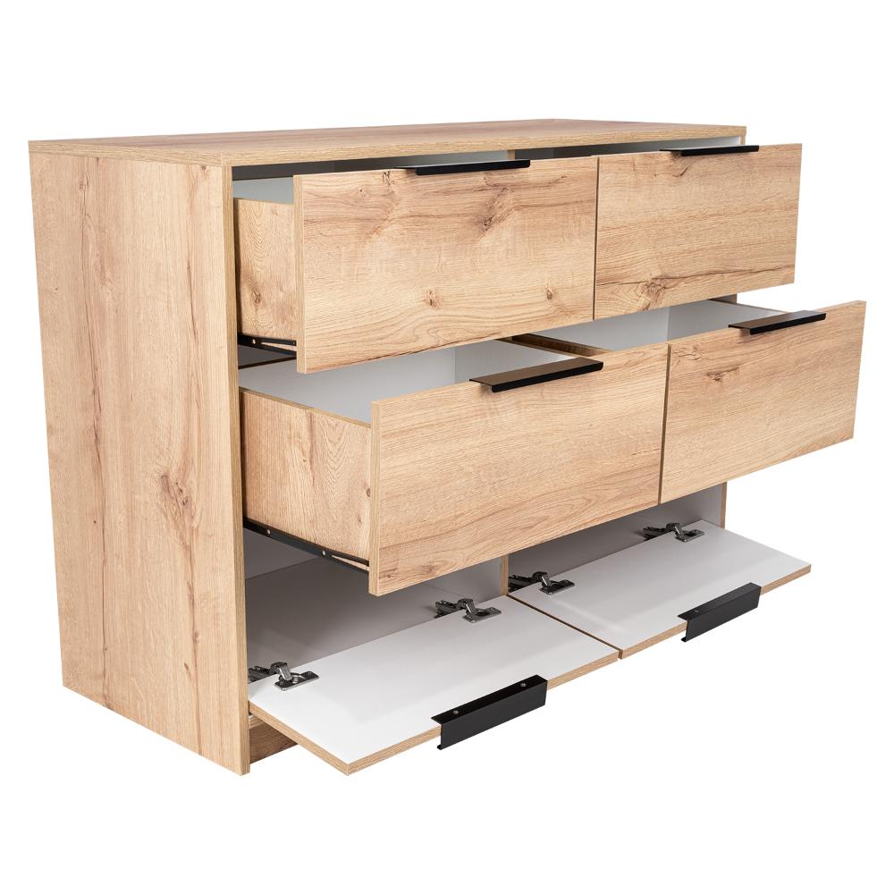 Organizador Treviso Duna y Blanco Cuatro Cajones