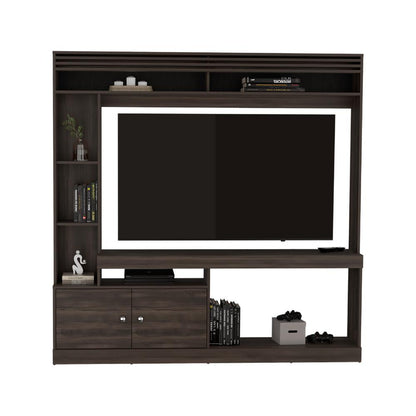 Mesa Para Tv Dante Nogal Para Televisor de 55 Pulgadas