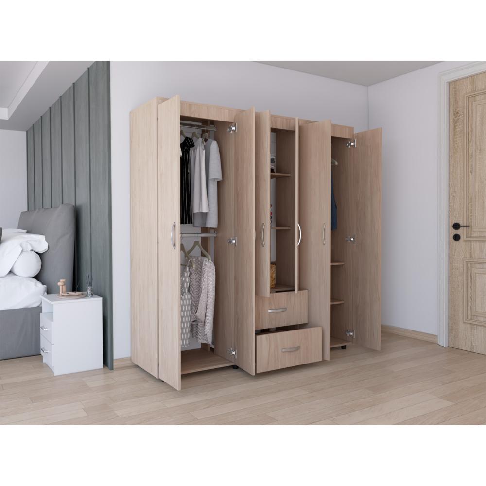 Closet Palermo 180  Nacar Blanco