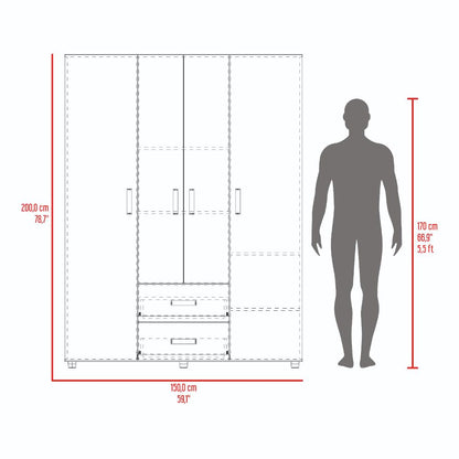 Closet Palermo  Niebla Blanco