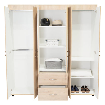 Closet Palermo Rovere y Blanco