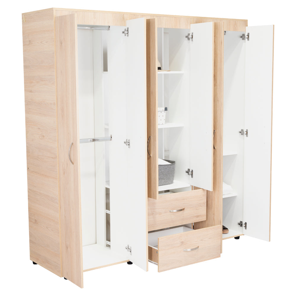 Closet Palermo Rovere y Blanco