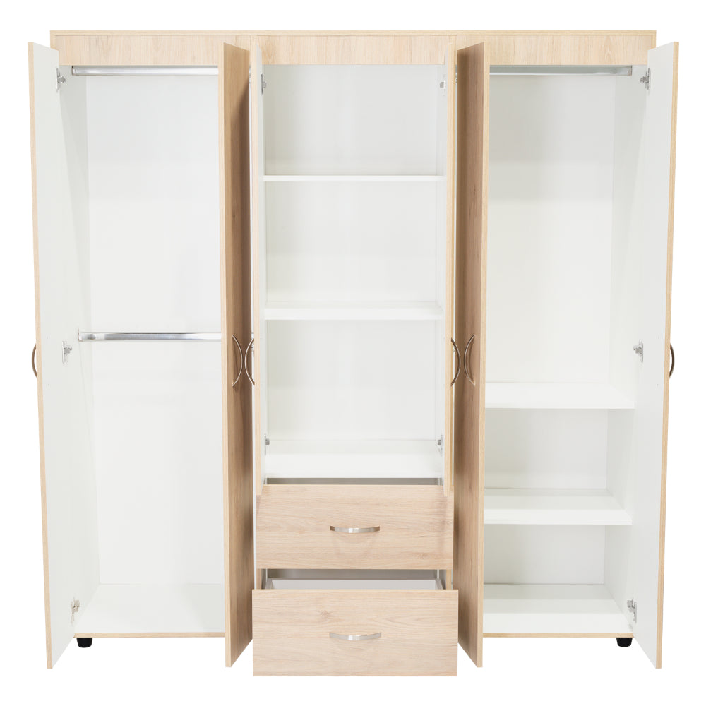 Closet Palermo Rovere y Blanco