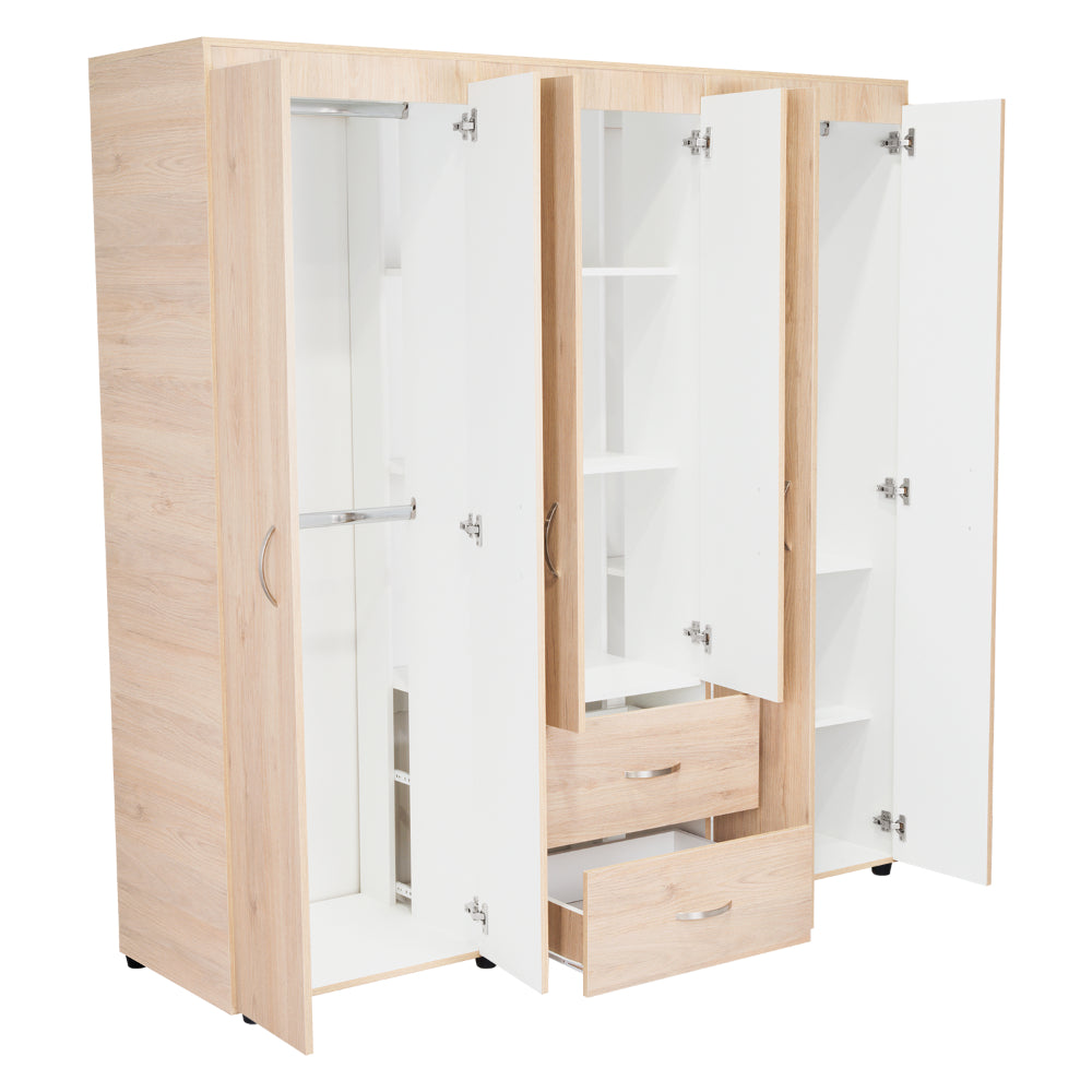 Closet Palermo Rovere y Blanco