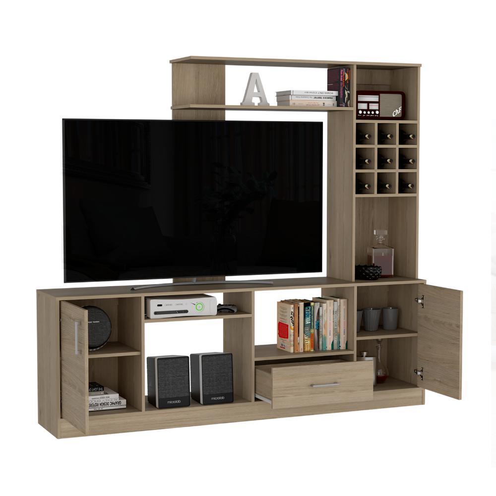 Mesa para TV Cassano Rovere y Blanco, para tv de 60''