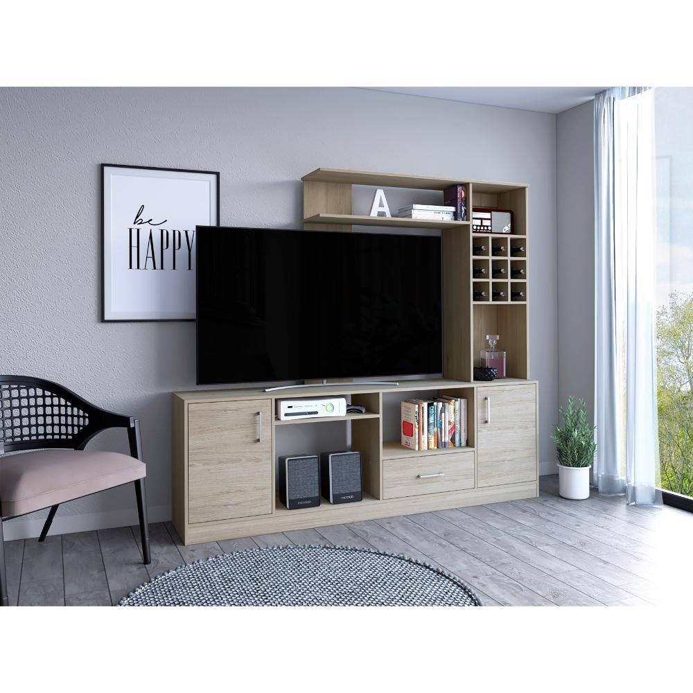 Mesa para TV Cassano Rovere y Blanco, para tv de 60''