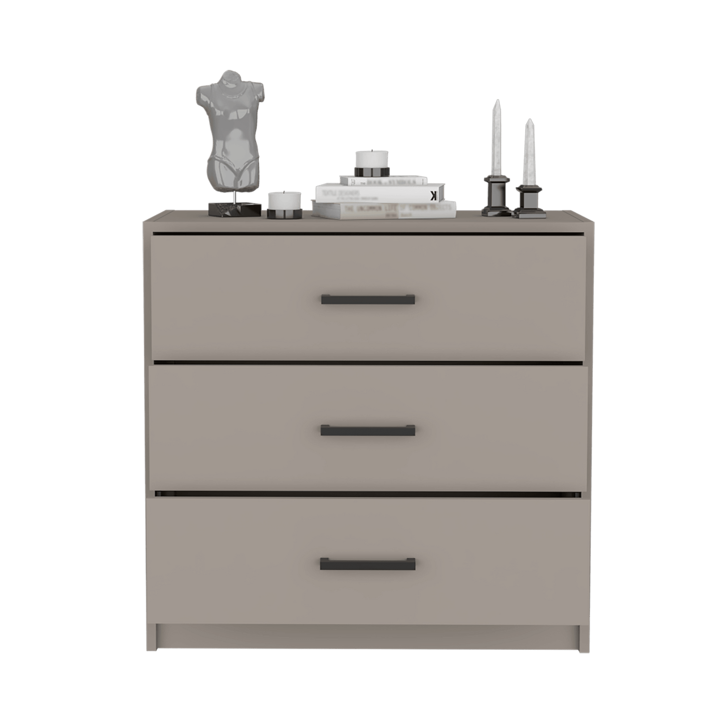 Organizador Calimeo, Cocoa, con Tres Cajoneras - VIRTUAL MUEBLES
