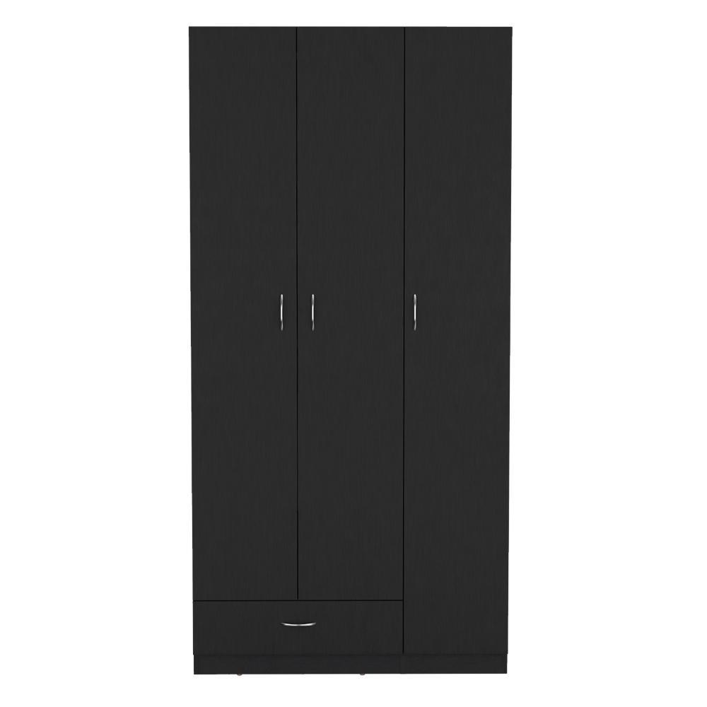 Closet Viltex, Wengue, con amplios espacio para ropa y tres puertas abatibles