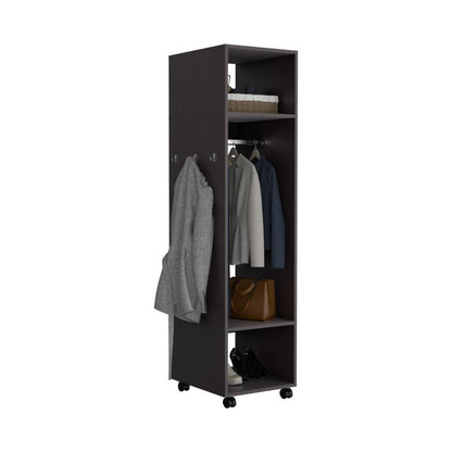 Closet Ropero Con Espejo Custer  Wengue