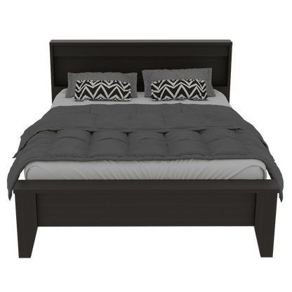 Cama Doble Atriz color Wengue para Habitación.