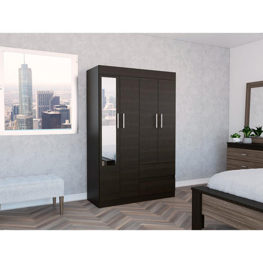 Closet Caoba con Espejo  Wengue