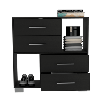 Organizador Karely, Wengue, 4 cajones multiusos deslizables ZF - VIRTUAL MUEBLES