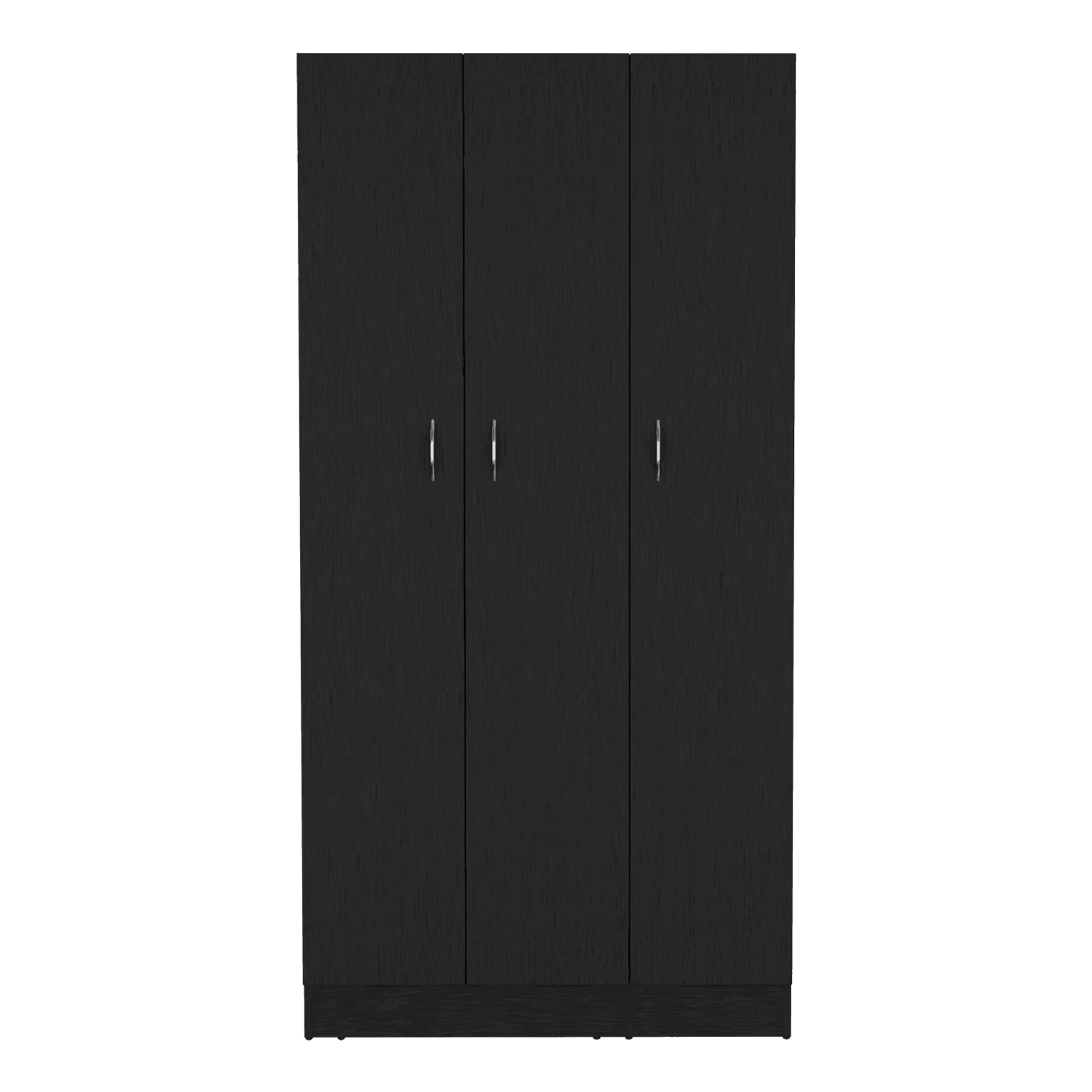 Closet Orbe, Wengue con dos cajones, 4 entrepaños y tubo cromado ZF - VIRTUAL MUEBLES