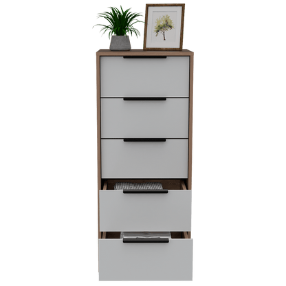 Organizador Wesley color Miel y Blanco para Habitación.