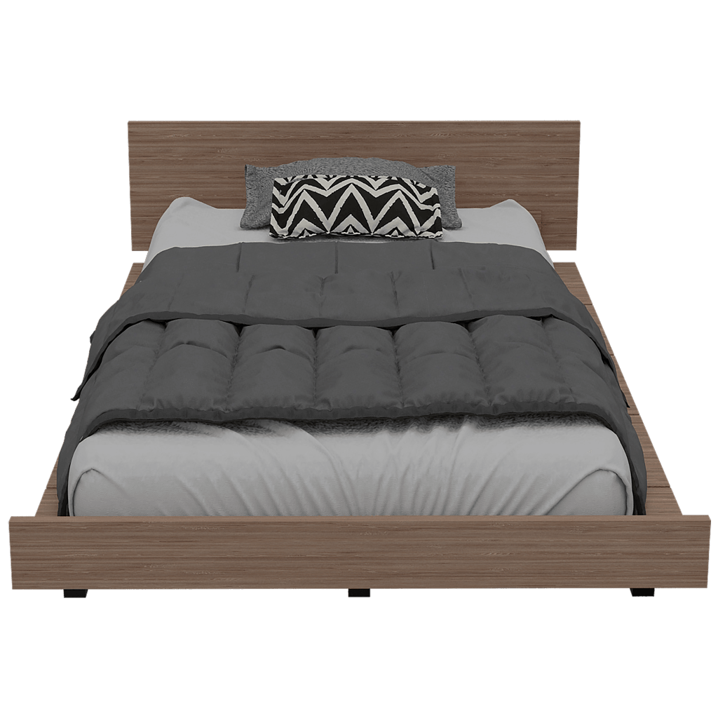 Cama Sencilla Kai, Miel, Incluye Tendido de Tablones