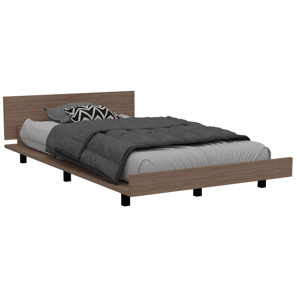 Cama Sencilla Kai, Miel, Incluye Tendido de Tablones