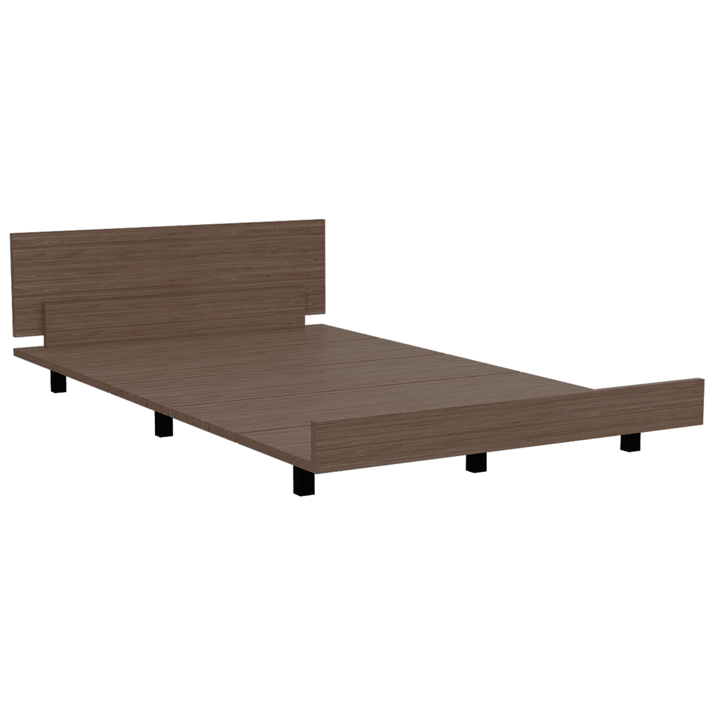Cama Sencilla Kai, Miel, Incluye Tendido de Tablones